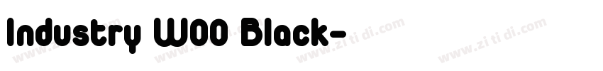 Industry W00 Black字体转换